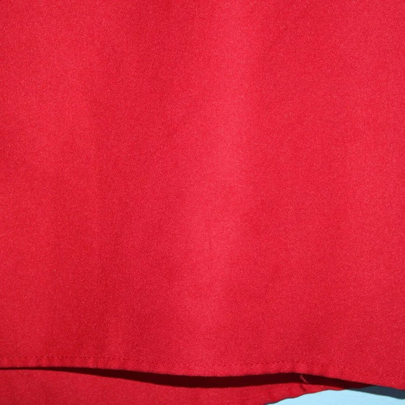 SHEIN Red High Neck Key-Hole Neckline Flutter Sleeves XS - Picture 13 of 13